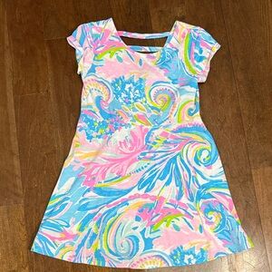 Lilly Pulitzer Pink and Blue Swirl Kids Dress